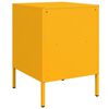 vidaXL Table de chevet jaune moutarde 36x39x50,5 cm acier