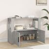 vidaXL Buffet Gris béton 80x30x60 cm Bois d'ingénierie