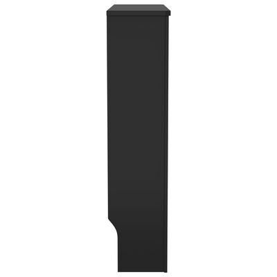 vidaXL Cache-radiateur MDF Noir 78 cm