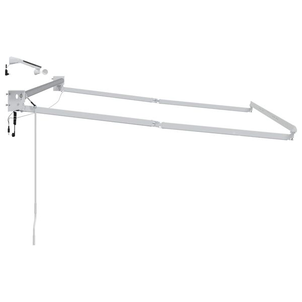 vidaXL Cadre de store r&eacute;tractable &eacute;lectrique Blanc 2,5 x 2 m Aluminium