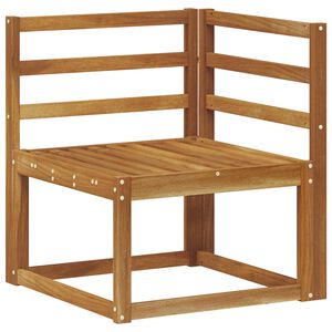 vidaXL Canap&eacute; d'angle ext&eacute;rieur Bois d'Acacia Massif Naturel