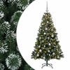 vidaXL Arbre de No&euml;l Artificiel avec Boule 120 cm 150 LED Blanc chaud