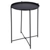 ProGarden Table d'appoint ronde 35x47 cm noir