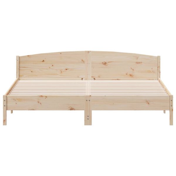 vidaXL Cadre de lit sans matelas 180x200 cm bois massif de pin