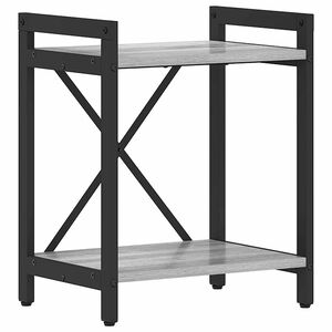 vidaXL &Eacute;tag&egrave;re 40 x 30 x 50 cm Bois d'ing&eacute;nierie Sonoma gris