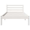 vidaXL Cadre de lit Blanc 208.6 x 157.6 x 69.4 cm Pin massif