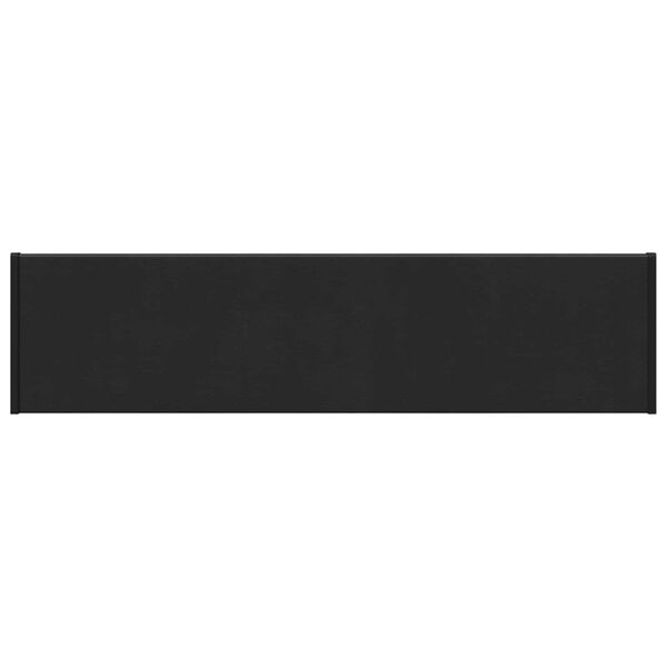 vidaXL Appui de fen&ecirc;tre Noir avec grain de bois 60 x 25 x 4,5 cm PVC