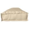 vidaXL Coussin de palette Beige 200 x 40 x 8 cm Tissu Oxford