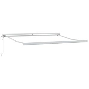 vidaXL Cadre d'auvent Blanc 300 x 250 cm Aluminium