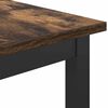 vidaXL table Ch&ecirc;ne fum&eacute; 100 x 50 x 90,5 cm Bois d'ing&eacute;nierie et acier