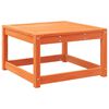 vidaXL Repose-pied de jardin cire marron bois de pin massif