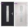 vidaXL Porte d'entr&eacute;e anthracite 98x190 cm PVC