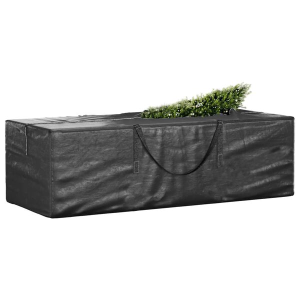 vidaXL Sacs de rangement pour sapin de Noël 2 pcs noir polyéthylène