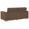 vidaXL Canap&eacute; 2 places Marron 140 cm Tissu