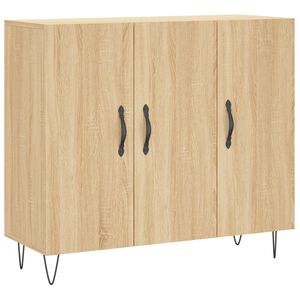 vidaXL Buffet ch&ecirc;ne sonoma 90x34x80 cm bois d'ing&eacute;nierie
