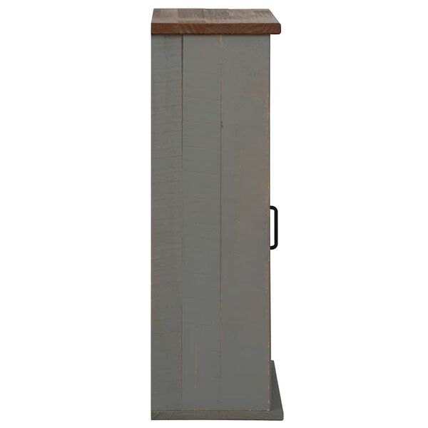 VidaXL Armoire suspendue HALDEN porte coulissante gris 49x22,5x70 cm