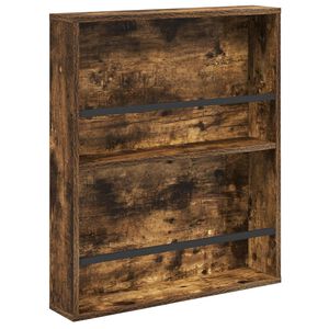 vidaXL &Eacute;tag&egrave;re &agrave; magazines avec &eacute;tag&egrave;re Ch&ecirc;ne fum&eacute; 60 x 12 x 70 cm