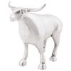 vidaXL Sculpture de taureau Argent 20 x 17 x 23 cm Aluminium