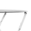 vidaXL Table bistrot Blanc Ø50x71 cm Acier revêtu de poudre