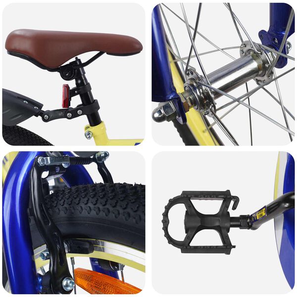 vidaXL V&eacute;lo pour Enfants 18 Pouces pour les 5-7 ans Jaune