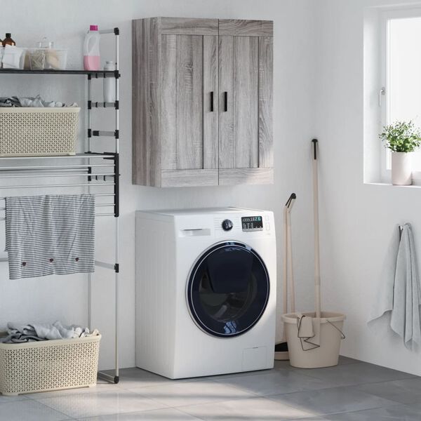 vidaXL Armoire murale sonoma gris 69,5x34x90 cm bois d'ingénierie