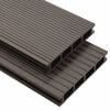 vidaXL Planche de terrasse 6 pcs Marron fonc&eacute; WPC