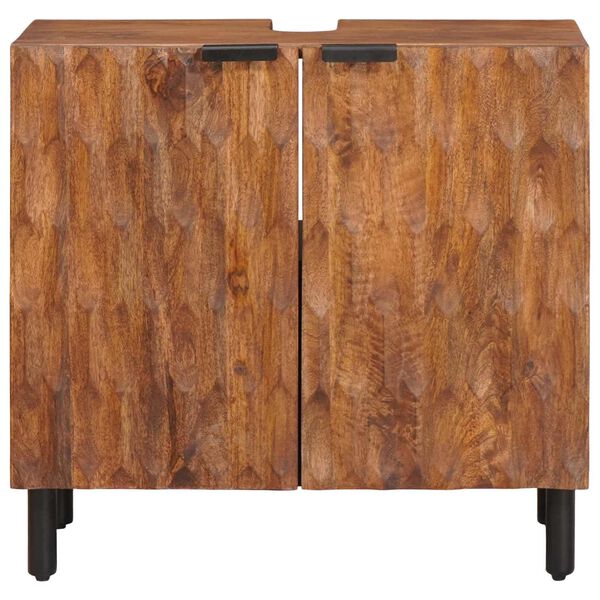 vidaXL Meuble sous Lavabo de Salle de Bain Marron 62 x 33 x 58 cm