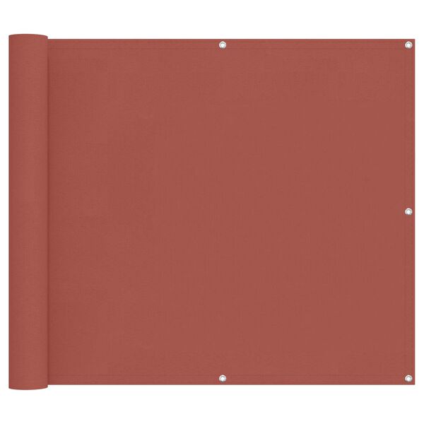 vidaXL &Eacute;cran de balcon Terre cuite 100 x 800 cm Tissu Oxford