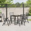 vidaXL Ensemble de salle à manger pour jardin 5 pcs Anthracite
