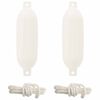 vidaXL Fenders de bateau 2 pc &Oslash; 16 x 58 cm Blanc PVC