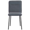 vidaXL Chaises à manger lot de 4 Gris foncé Velours