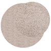 vidaXL Tapis shaggy PAMPLONA poils longs moderne beige &Oslash; 120 cm