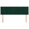 vidaXL T&ecirc;tes de lit 2 pcs Vert fonc&eacute; 72x5x78/88 cm Velours