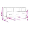 vidaXL Meuble TV sonoma gris 102x36x50 cm bois d'ing&eacute;nierie