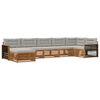 vidaXL Ensemble de canap&eacute;s d'ext&eacute;rieur 7 pcs Naturel et gris clair