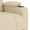 vidaXL Fauteuil de massage Crème Tissu
