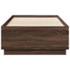vidaXL Cadre de lit sans matelas ch&ecirc;ne marron 75x190 cm