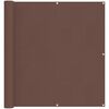 vidaXL &Eacute;cran de balcon 110 x 400 cm Tissu Oxford Rectangulaire Marron