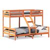 vidaXL Lit superpos&eacute; sans matelas 90x200/140x200 cm bois massif