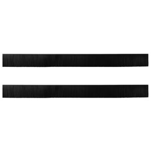 vidaXL Brosses de porte adh&eacute;sives 2 pc 100 cm Alliage d'Aluminium