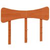 vidaXL T&ecirc;te de lit cire marron 135 cm bois massif de pin
