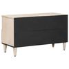 vidaXL Meuble TV Blanc 80 x 33,5 x 46 cm Bois de mangue massif