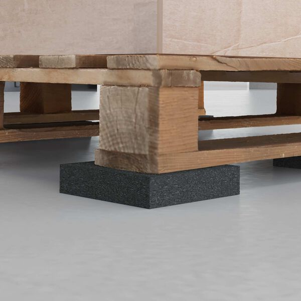 vidaXL Tapis en Caoutchouc Noir Caoutchouc