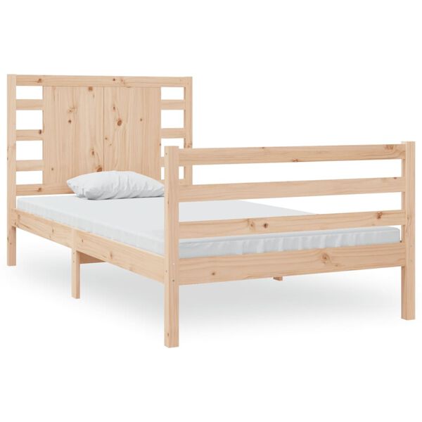 vidaXL Cadre de lit sans matelas 90x190 cm bois de pin massif