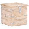 vidaXL Coffre 40x40x40 cm Bois d'acacia solide