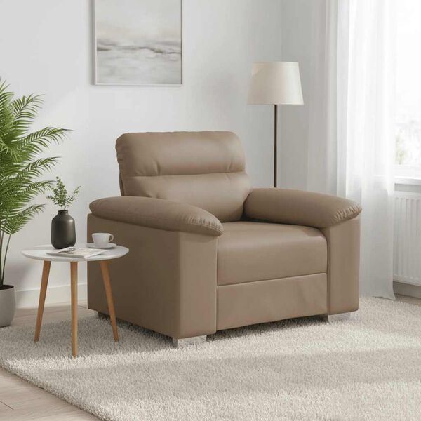 vidaXL Fauteuil cappuccino 100x81x84 cm similicuir