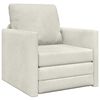 vidaXL Canap&eacute;-Lit Cr&egrave;me 74 x 77 x 81 cm Velours