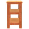 vidaXL Établi avec étagère Brun cire 78,5 x 50 x 80 cm Pin massif
