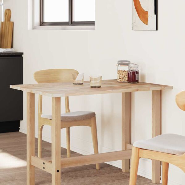 vidaXL Dessus de table rectangulaire 120x70x2 cm bois massif d'acacia