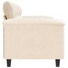 vidaXL Canap&eacute; &agrave; 3 places Beige 180 cm Tissu microfibre